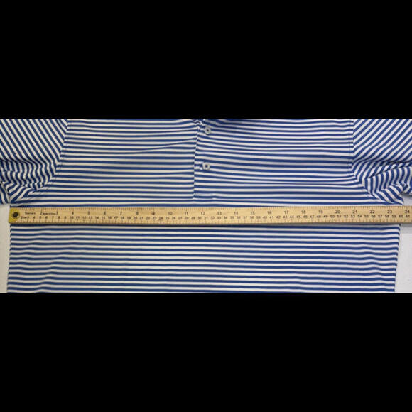 UNTUCKit Polo Preppy Designer Breathable Athletic Gym Golf Comfort Striped Shirt - Picture 5 of 12